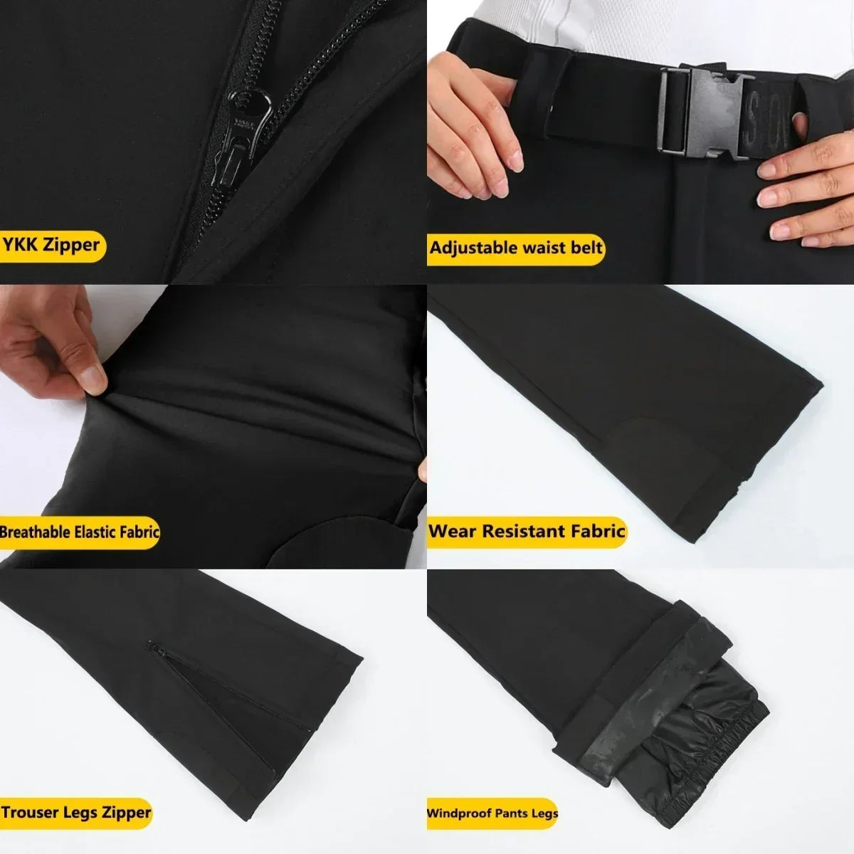 Winter Snowboarding Pants Thermal Skiing Pants New Slim Fit Women Snow Trousers Waterproof Clothes Outdoor Windproof Ski Pants