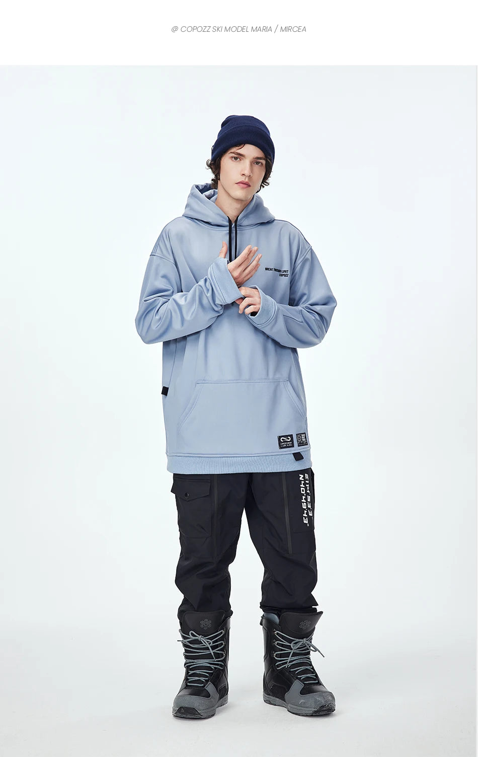 Oversize Ski Hoodie Men Women Warm Windproof Waterproof Snow Hoodie Ski Jacket Skiing Snowboarding Hooded Jackets Ski Equipment