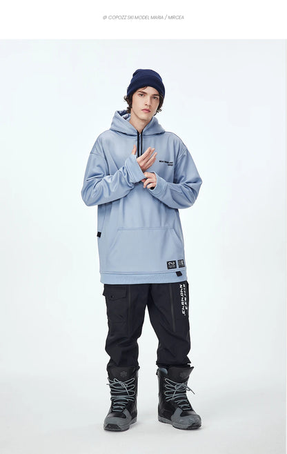 Oversize Ski Hoodie Men Women Warm Windproof Waterproof Snow Hoodie Ski Jacket Skiing Snowboarding Hooded Jackets Ski Equipment