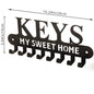 Key Holder Wall Stylish Metal Key Holder Wall: Mounted Adhesive Hanger and Organizer for All Your Essentials Wall Hooks