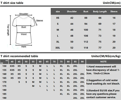 THE MOUNTAIN TOUR 2026 T Shirts Gorillazs Football World Cup Fashion High Street Streetwear Summer Unisex Pure Cotton Loose Tees