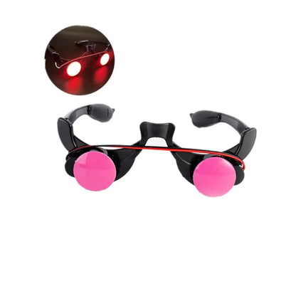 Kid Halloween Costume Set with Glowing Red Eyeglasses Skeleton Mask Death Cloak and Sickle Accessories for Scary Dress Up Partie