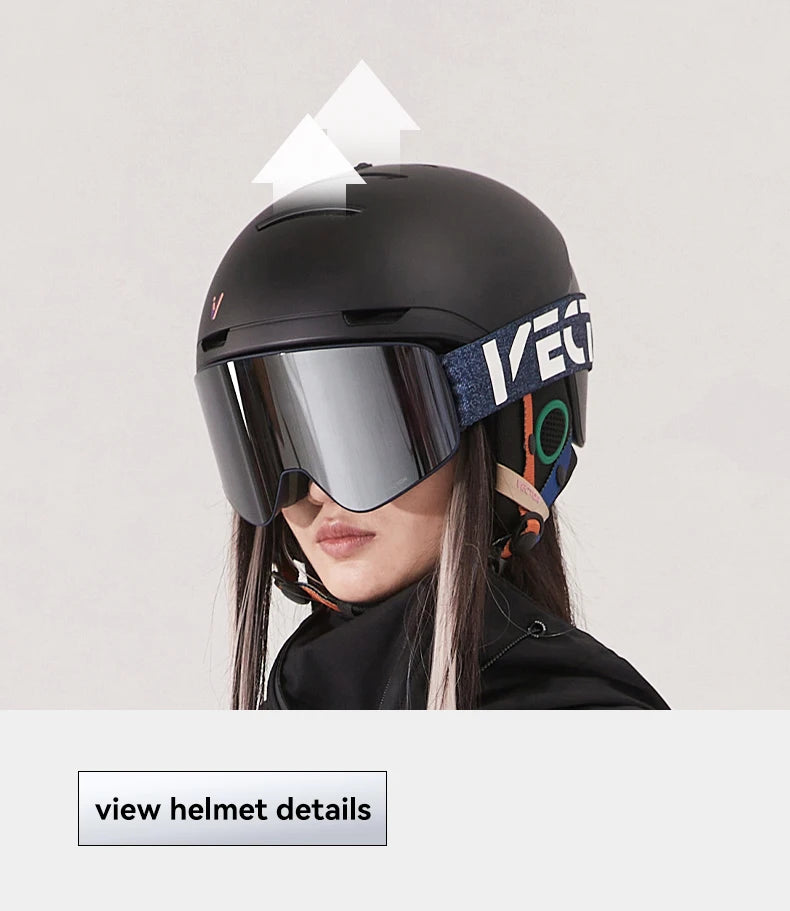 VECTOR Brand Double Layer Anti Fog Magnetic Absorption Cylindrical Ski Goggles UV400 Men Women Ski Glasses Snowboard poc glasses