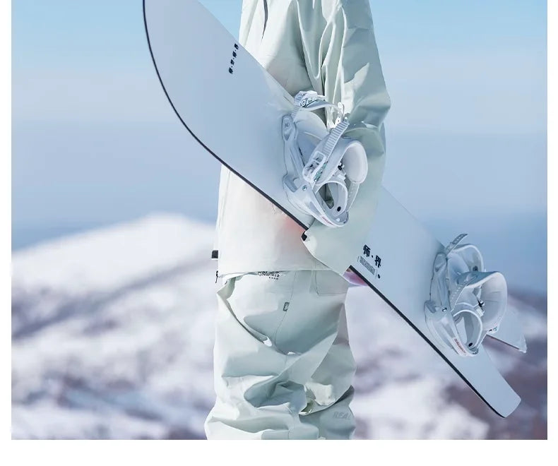 John snow 2024 New Male female couple Single and double board Ski suit set Loose type waterproof keep warm Ski pants ski jackets
