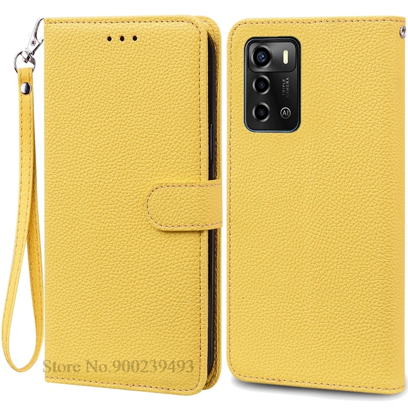 For ZTE Blade V40 Vita Case Soft Silicone Back Cover For ZTE Blade V40 Vita Case Leather Wallet Flip Cover Fundas