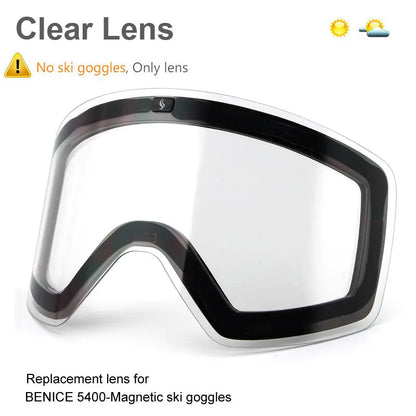Ski Goggles with Magnetic Double Layer Yellow Lens Skiing Anti-fog UV400 Snowboard Goggles Men Women Ski Glasses Eyewear Set