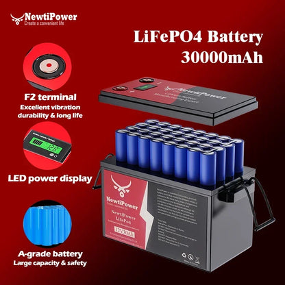 2000W Off-Grid Solar Complete Kit Power 100A Controller,110V 220V Inverter&10AH 30AH LiFePO4 Battery for Home/RV/Camping