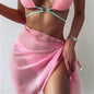 50x180cm large-sized Summer Short Solid Sarong Swimsuit Coverups Beach Bikini Wrap Sheer Chiffon Skirt Scarf Swimwear Cover-ups