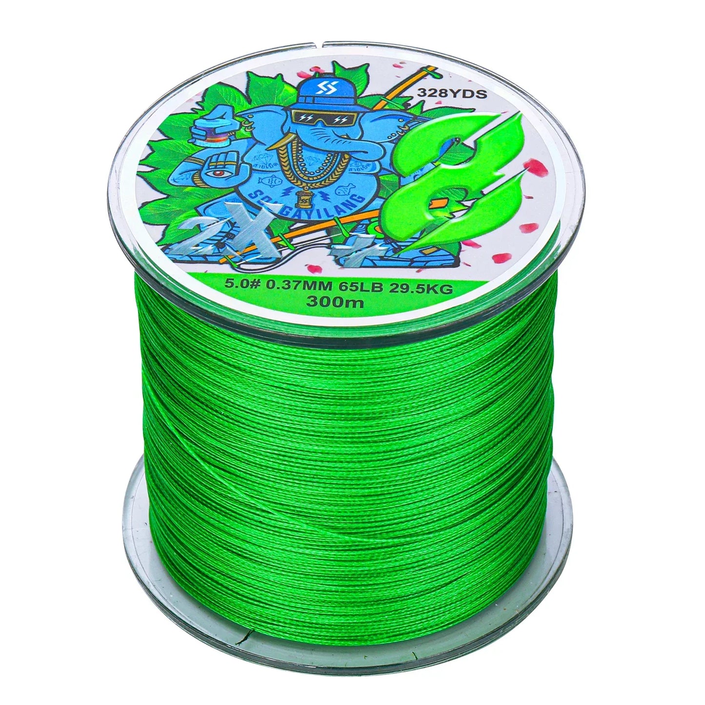 Sougayilang X8 300m Fishing Line 8 Strands Braided Fishing Line Abrasion Resistant Multifilament Carp Fishing Line 16-75LB