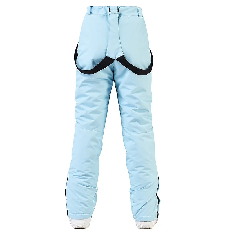 Women's and Men's Ski Pants Windproof Waterproof Snowboarding Pants Winter Outdoor Warm Snow Sports Pants Men Women Skiing