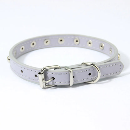 Rivets Anti-Bite Leather Dog Cat Collars Pu For Small Medium Large Dogs Pet Collar Pet Products Kitten Puppy Neck Strap