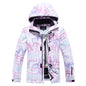 New Fashion Letter Women Ski Suit Winter Windproof Waterproof Snowboarding Jacket and Pants Snow Walking Clothes Female Snowsuit