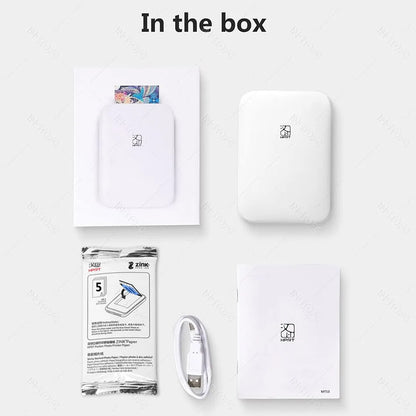MT53 Color Photo Portable Printer Mobile Phone Mini Handheld Pocket Wifi Bluetooth Printing Machine 2x3 inch Sticky-Backed Paper