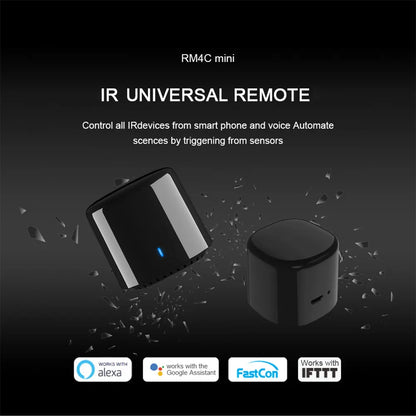 BroadLink RM4 BestCon RM4C mini Wi-Fi Smart Universal Remotefor Air Conditioner TV Voice Control with Google Home & Alexa HUB