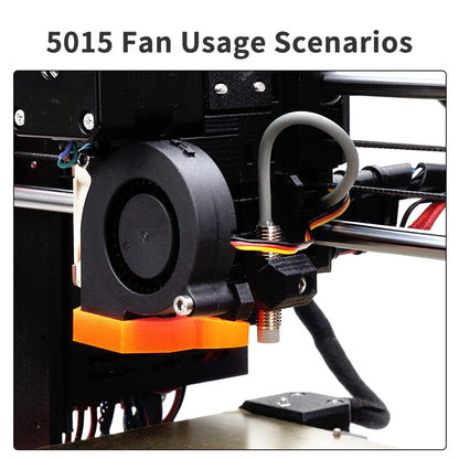 Prusa i3 MK3 MK3S+ DC 5V 5015 50mm Blow Radial Cooling Fan Double Ball Bearing Front Print Fan Cooler Radiator 3D Printer Parts