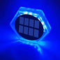 Blue Solar powered Outdoor LED Garden Lights Auto On/Off Waterproof IP68 Step Railing Stairs Yard Patio Pathway Driveway Light