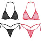 2PCS Women Sexy Lingerie Sets Ultra-thin Mesh Wirefree Bra Set Lingerie Ultra Hot Women's Transparent Exotic Underwear Sets
