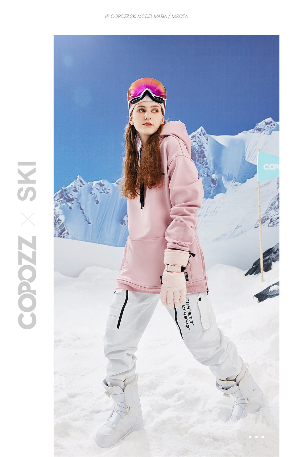 Oversize Ski Hoodie Men Women Warm Windproof Waterproof Snow Hoodie Ski Jacket Skiing Snowboarding Hooded Jackets Ski Equipment
