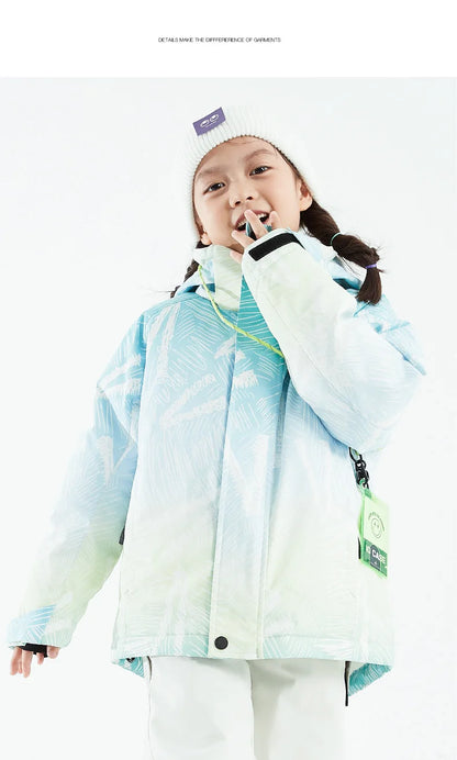 VECTOR Ski Professional Children's Ski Jacket Warm Waterproof Boys Girls Outdoor Skiing Snowboarding Winter Ski Kids