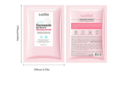 5pcs SADOER Nicotinamide Facial Masks Moisturizing Spot Removal Repair Brightening Hydrating Facial Masks Face Skin Care