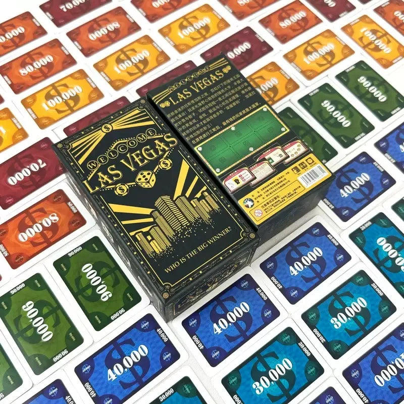 LAS VEGAS Board game cards Multiplayer casual gathering game Chinese English version