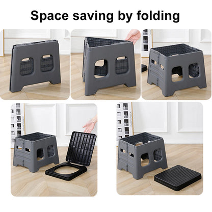 Portable Camping Toilet with Lid Foldable Outdoor Camp Toilet Multifunctional Folding Truck Toilet for Emergencies Car Outdoor