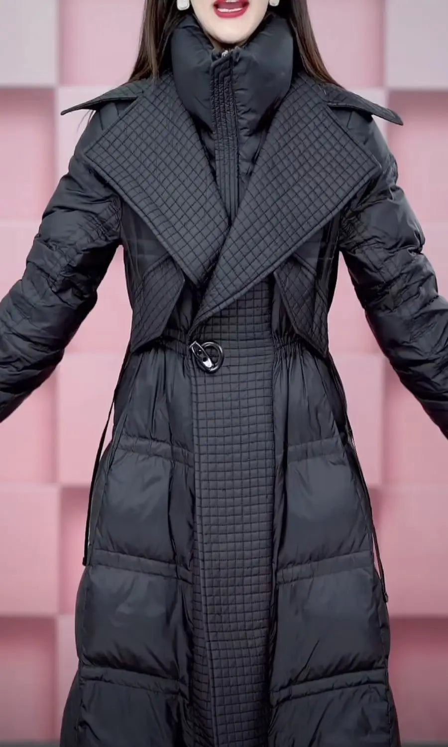 Fashion Long Down Jacket Women Overcoat 2025 New Autumn Winter Slim Thick Parker Coat Female Warm Casual White Duck Down Coats