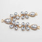 1 pcsOf Fashionable Rhinestone Metal Slipper Chains And Bread Shoes Bikini Women's Shoes Metal Slippers Women's Open Toe
