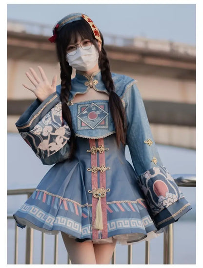 Vampire Easter Zombie Costume Cosplay Women Lolita Dress Hat Wig Anime Maid Chinese Carnival Party Gothic Clothes Skirt Outfit
