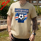 Men's T-Shirt with A Cape Verde 2026 Football Theme Printing Pattern Tshirt Cotton Short-Sleeve Summer Tops Celebration Outfit