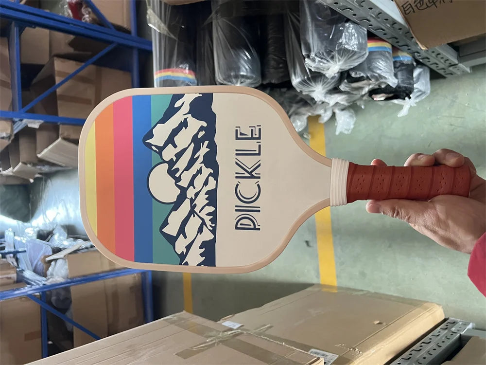Pickleball Paddles Fiberglass Surface Lightweight Honeycomb Core Durable Non-Slip Grip Pickleball Gifts for Children and Adult