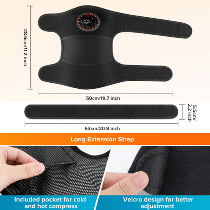 Electric Heating Shoulder Brace LED Display Vibration Shoulder Massage Support Belt Strap For Joint Brace Care Muscle Relaxation