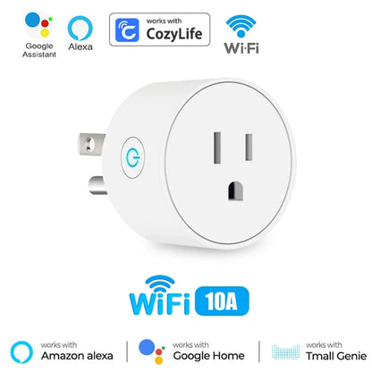 20A Wifi Smart Plug US Socket Wireless Switch Smart Home App Scene Linkage Support Alexa Google Home Voice Assitant Control Plug