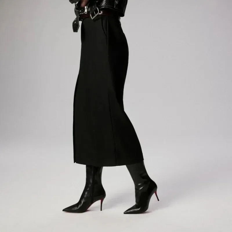 European andAmerican women's high-quality fashionable temperament pointed stage walking shoes sexy leopard print nightclub boots