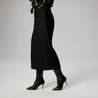 European and American women's high-quality fashionable temperament pointed stage walking shoes sexy leopard print nightclub boots