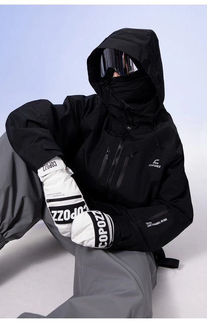 COPOZZ New Upgrade Thicken Ski Gloves Winter Men Women 3M Thinsulate Thermal Snowboard Gloves Waterproof Warm Mittens Ski Gloves