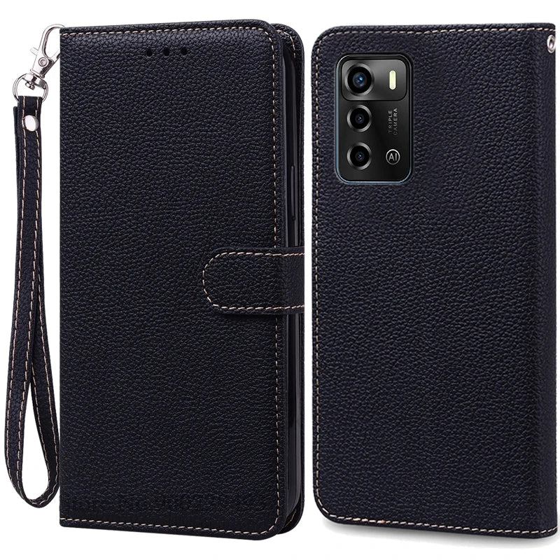 For ZTE Blade V40 Vita Case Soft Silicone Back Cover For ZTE Blade V40 Vita Case Leather Wallet Flip Cover Fundas