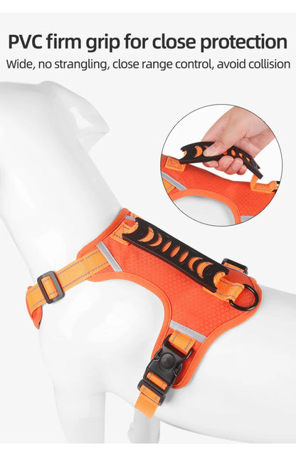 Reflective Dog Chest Strap Pet Leash Vest Type Explosion-proof Flushing Puppy Chest and Back Pet Products