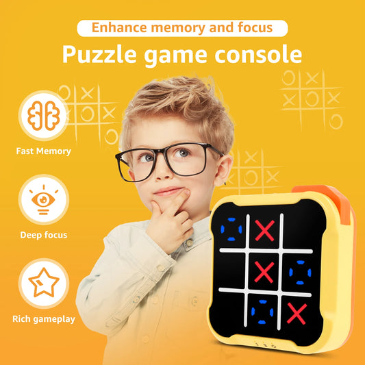 Puzzle Game Console Toe Bolt Electronic Table Board Game IQ Mind Brain Teaser Puzzles Child Adults Interactive Game Memory Train