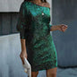 Sequin Summer Dresses Women Mini Off Shoulder Spring Maxi Party Prom Dress Night High Waist Streetwear Sexy Elegant Vestidos