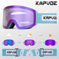 Kapvoe Photochromic Ski Goggles Magnetic Anti-Fog Lenses UV400 Protection Men Women Ski Goggles Winter Sports Eyewear