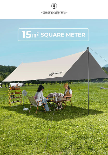 GIANXI Summer Ultralight Outing Camping Awning Gathering Picnic Rectangular Tent Portable Family Outdoor Beach Sunshade