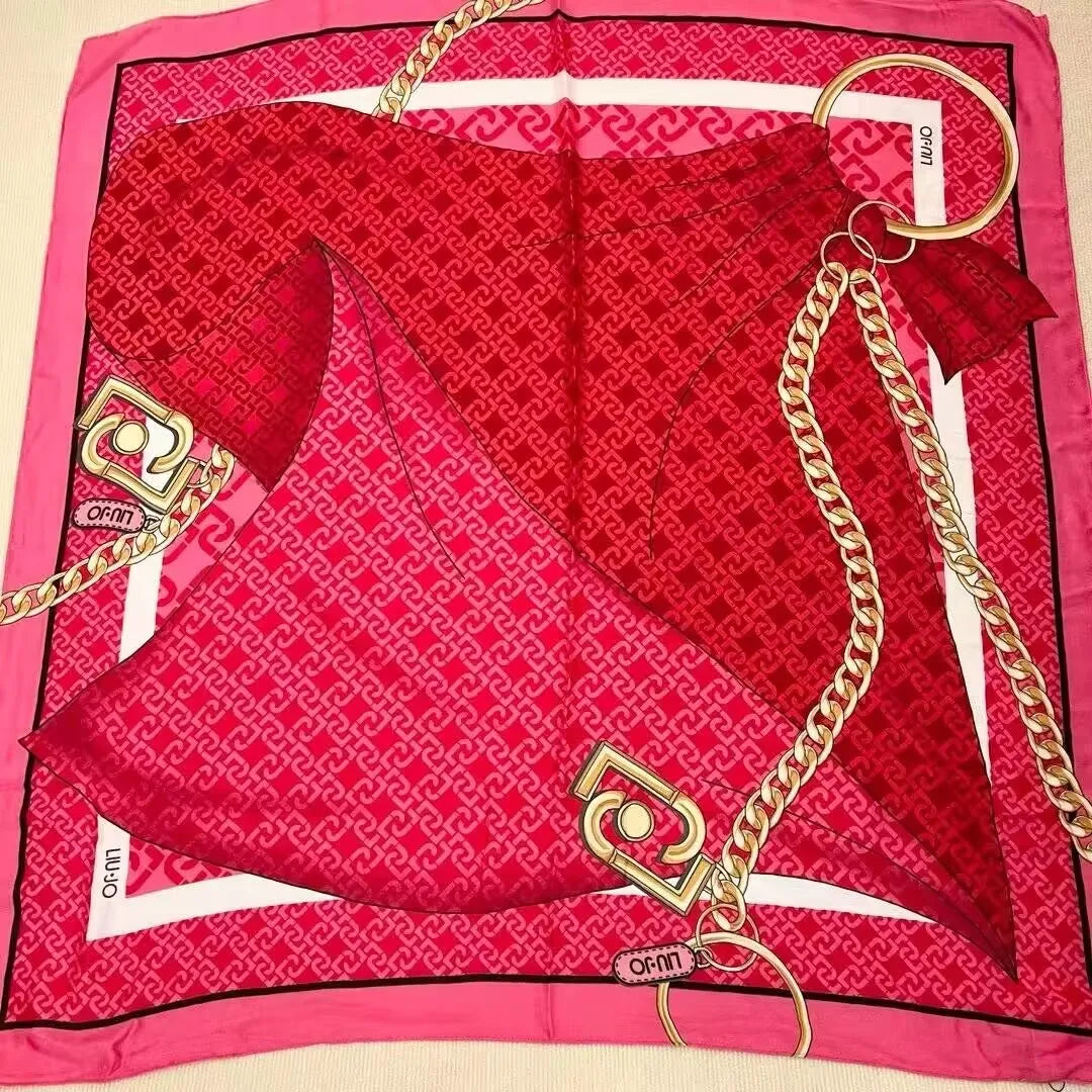Foreign trade original single Italian autumn and winter new fashion brand printed light luxury shawl scarf