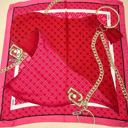 Foreign trade original single Italian autumn and winter new fashion brand printed light luxury shawl scarf