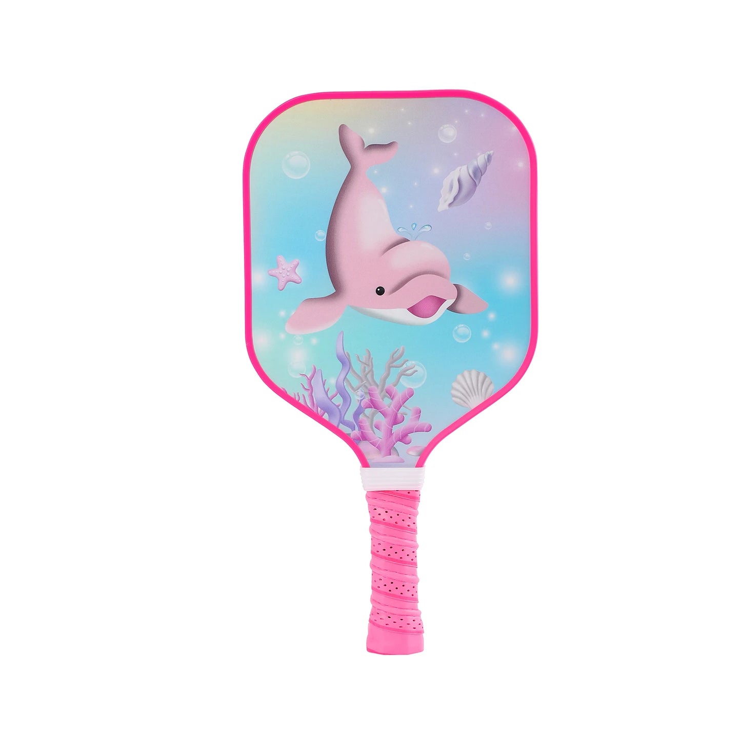 Kid Pickleball Paddle Little Mermaid Astronaut Galaxy Pickleball Paddle Lightweight Honeycomb Core Pickleball Gifts for Children