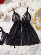 Summer Pajamas Sexy Adult Night Dress Woman Ultrathin Breathable Mesh Sleepwear V-Neck Slit Nightgown Sexy Lingerie Slip Pajamas