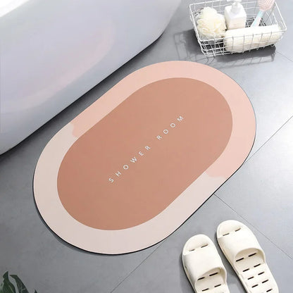 Super Absorbent Bathroom Anti-slip Mat Diatomaceous Earth Bathroom Mat Bathtub-Mat Door Mat Shower-Mat Easy To Clean Home