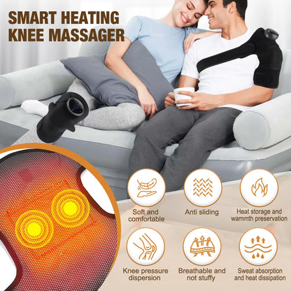 Electric Heating Shoulder Brace LED Display Vibration Shoulder Massage Support Belt Strap For Joint Brace Care Muscle Relaxation