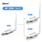 4K Wireless HDMI Extender 1x2 Splitter Video Transmitter and Receiver Display Adapter for DVD Camera Laptop PC To TV Projector