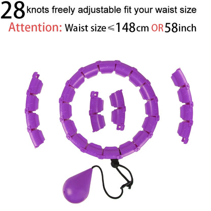32/24/28 Section Adjustable Sport Hoops Abdominal Waist Exercise Detachable Hoola Massage Fitness Hoop Training Weight Loss